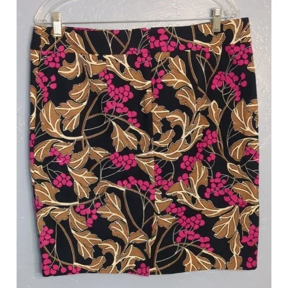 Ann Taylor Factory Womens Floral Long Sleeve Top Skirt Set Size L - Picture 10 of 13